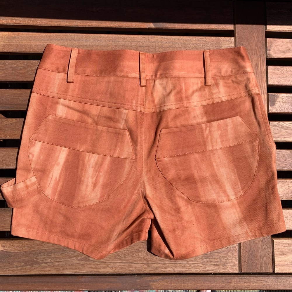 KELLY WEARSTLER Neutral Brown Tie Dye Mini Shorts